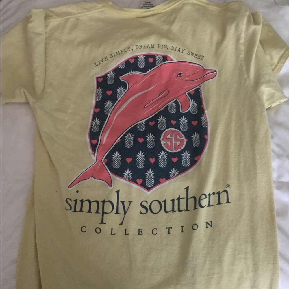 Banana yellow simply southern shirt.